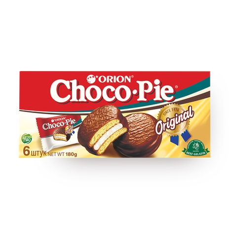 Печенье Orion Choco Pie Original в шоколадной глазури