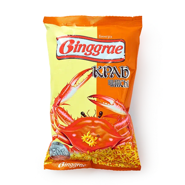 Чипсы Binggrae креветка, 50 г — купить с доставкой из Яндекс Лавки