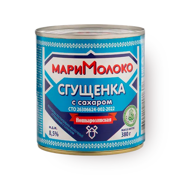 Молоко сгущённое с сахаром «Мари молоко»