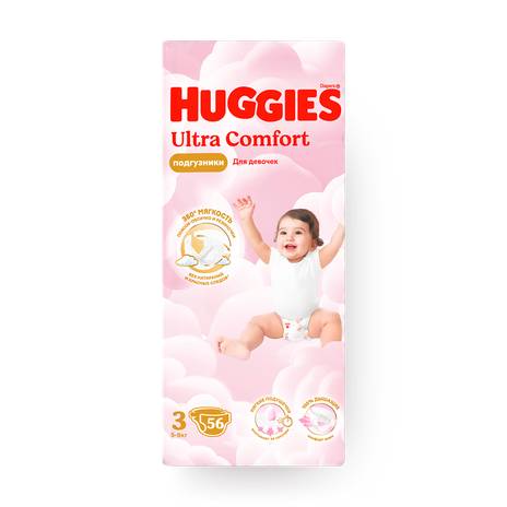Подгузники Huggies Girl Ultra Comfort OD 3
