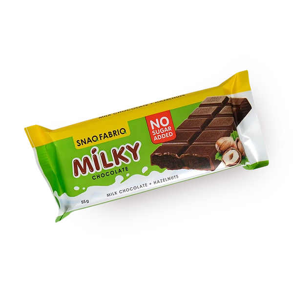 Батончик шоколадный Milky Snaq Fabriq c шоколадно-ореховой пастой