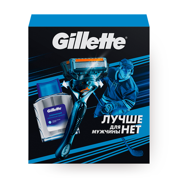 Набор подарочный Gillette с бритвой и лосьоном после бритья
