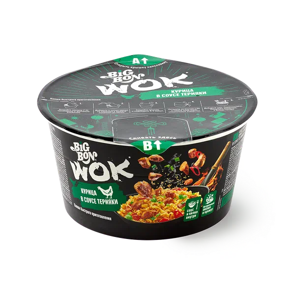 Лапша Big Bon Max куриная с пряным соусом, 95 г — купить с доставкой из ...