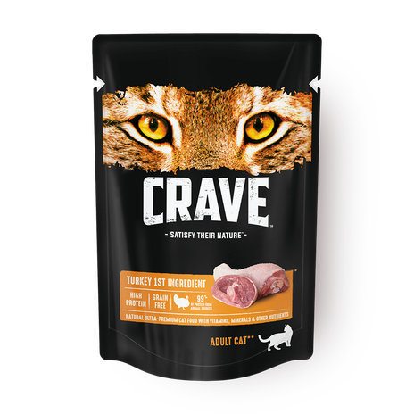 Влажный корм для кошек Crave индейка