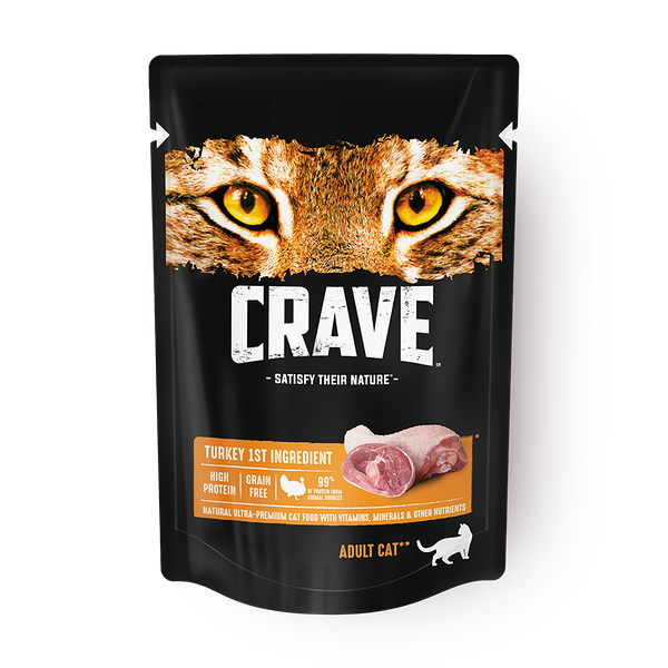 Влажный корм для кошек Crave индейка