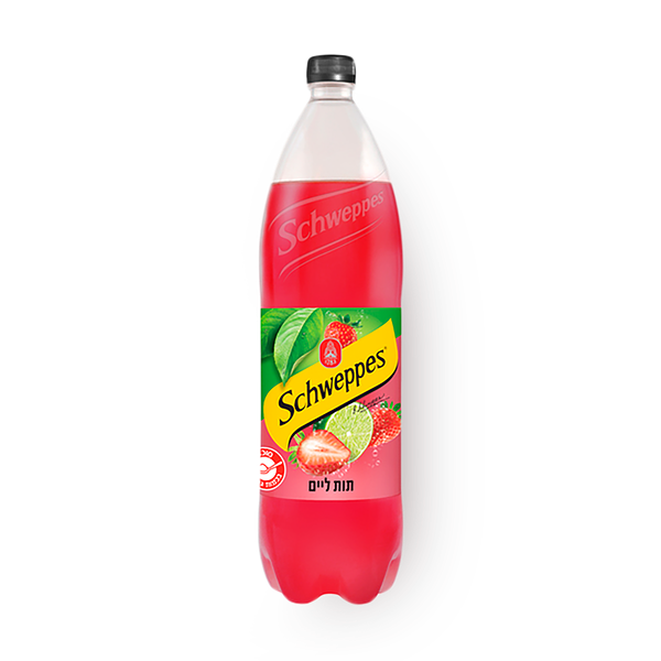 Schweppes carbonated strawberry lime