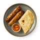 Сикх-кебаб куриный с роти и томатным чатни Chindi Kitchen