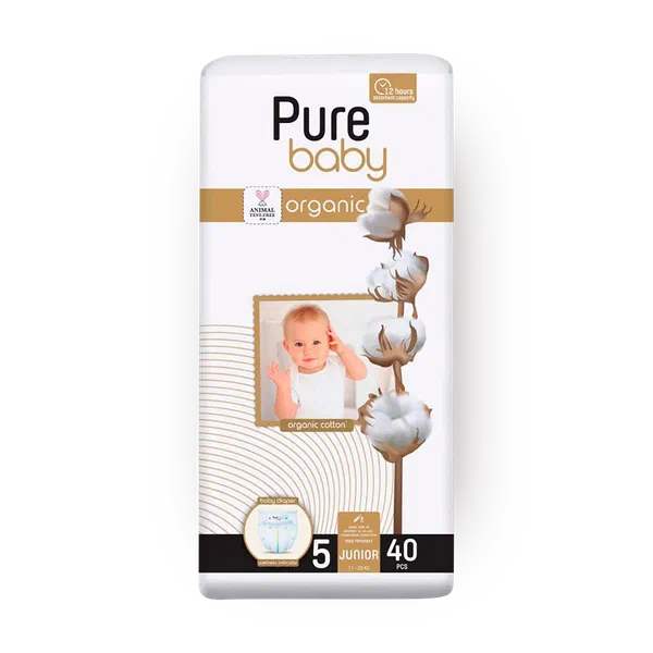 Детские Подгузники Pure Baby Jumbo Pack  №5 На 11-20 кг