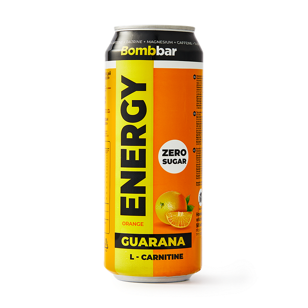 Энергетический напиток Guarana Bombbar Energy L-Карнитин и апельсин без сахара