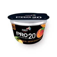 Danone Pro Peach flavored protein yogurt 0%