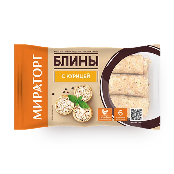Блины с курицей «Мираторг»