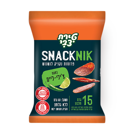 SnackNik Chili Lime-flavored sausage snack