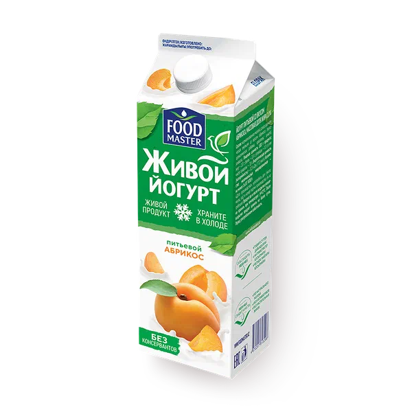 Питьевой йогурт «Фудмастер», абрикос 2%