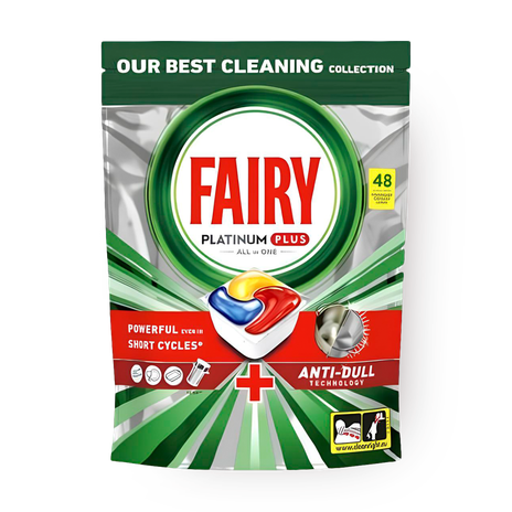 Капсулы для посудомоечных машин Fairy Platinum Всё в 1 лимон