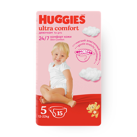 Подгузники Huggies Ultra Comfort №5 12-22Кг Girl
