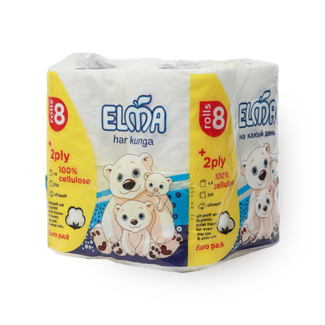 Туалетная Бумага UltraSoft 8 Elma Euro Pack