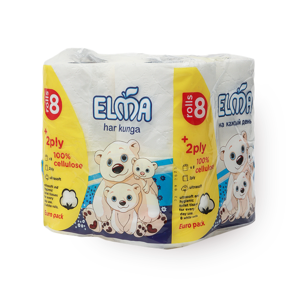 Туалетная Бумага UltraSoft 8 Elma Euro Pack