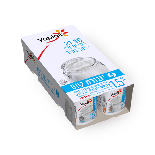 Yoplait Yogurt BIO with a delicate sweetness of 1.5%