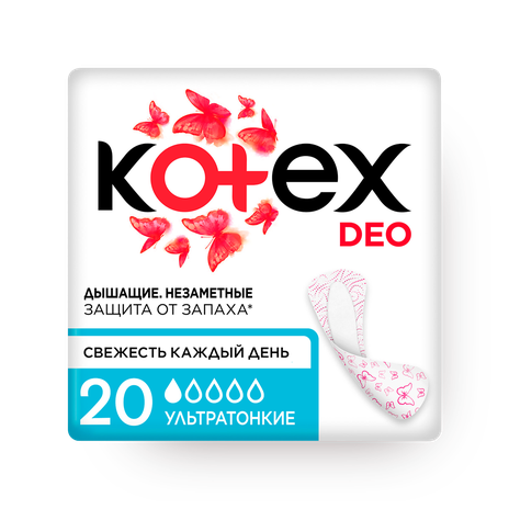 Прокладки ежедневные ультратонкие Kotex Deo