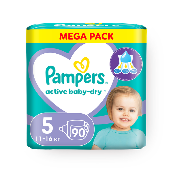 Подгузники Pampers Active Baby-Dry 5 размер 11-16 кг