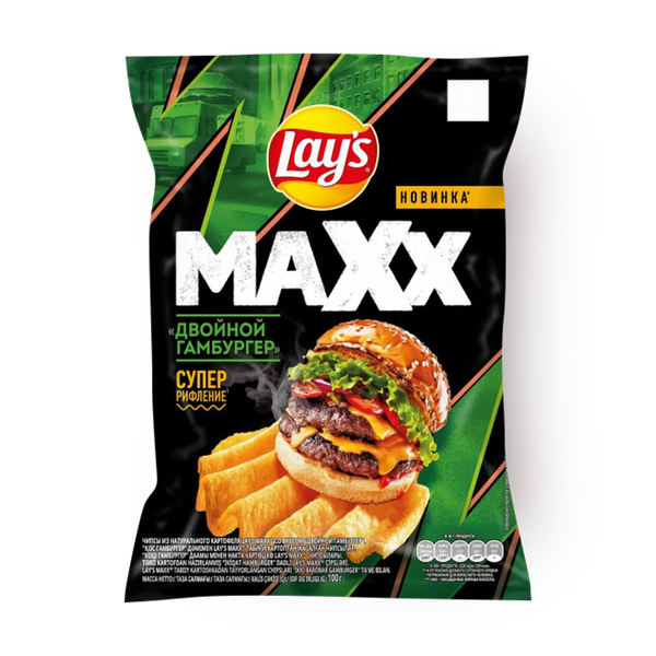 Чипсы Lay's Maxx двойной гамбургер