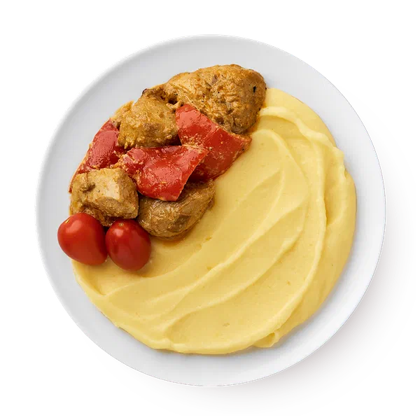 Курица карри с картофельным пюре «Сегодня»