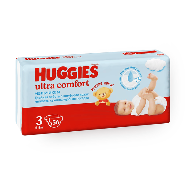 Подгузники Huggies Ultra Comfort 3 5-9 кг