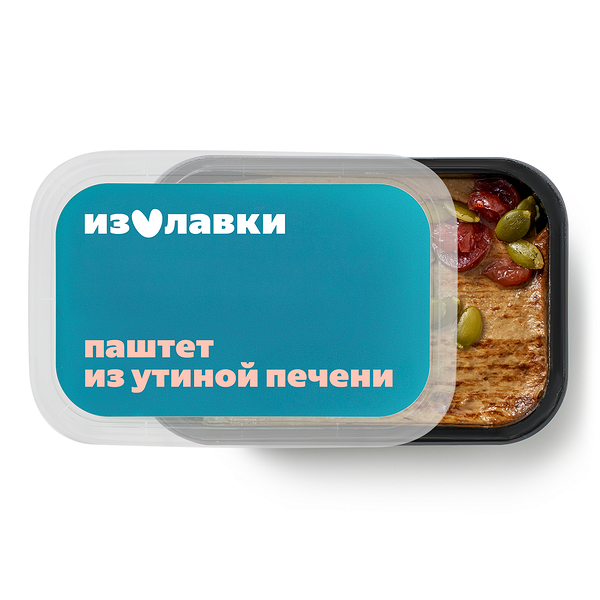 Паштет с утиной печенью «Из Лавки» запечённый