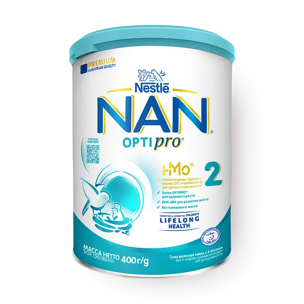Смесь молочная сухая NAN 2 Optipro с 6 месяцев