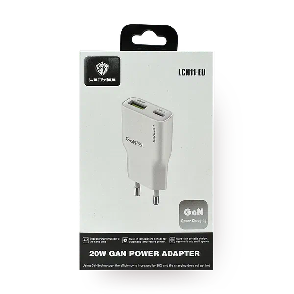 Зарядное устройство сетевое Lenyes LCH11-EU 20W GaN