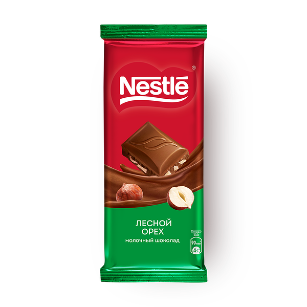 Шоколад молочный Nestle с лесным орехом