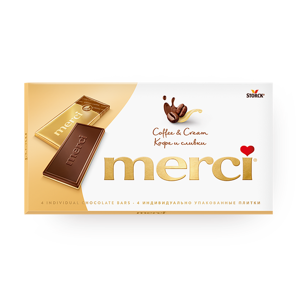 Шоколад Merci кофе и сливки