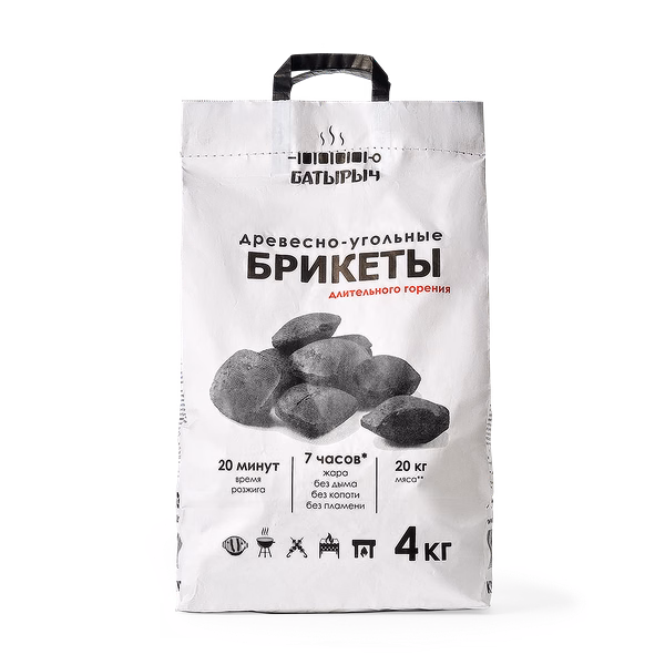 Брикеты «Батырыч» древесно-угольные