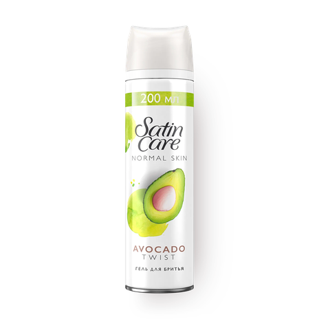 Гель для бритья для женщин SatinCare Avocado Twist для нормальной кожи