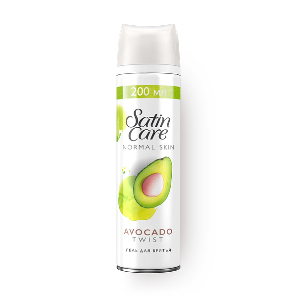 Гель для бритья для женщин SatinCare Avocado Twist для нормальной кожи