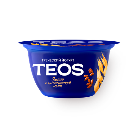 Йогурт греческий Teos злаки с клетчаткой льна 2%