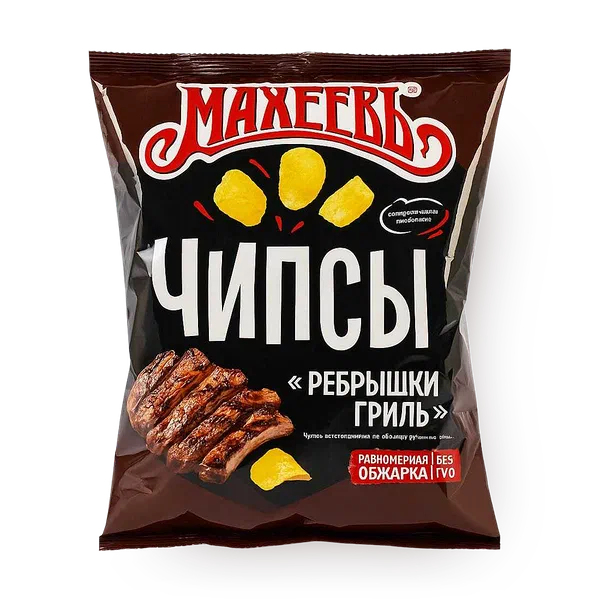Чипсы «Махеевъ» со вкусом рёбрышек гриль