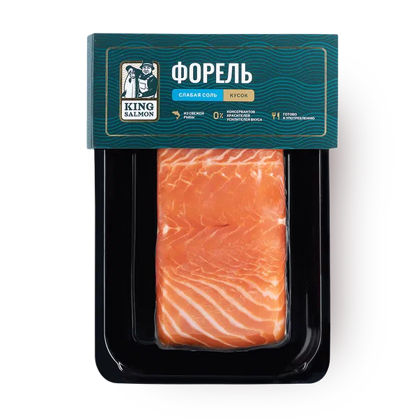 Форель слабосолёная King Salmon Premium кусок