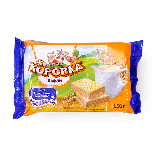 Вафли «Коровка» топлёное молоко