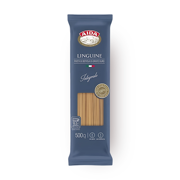 Макароны Linguine цельнозерновые Aida