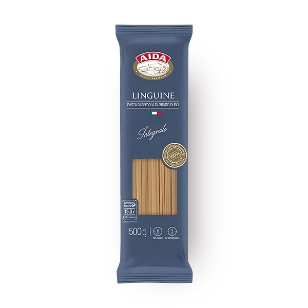 Макароны Linguine цельнозерновые Aida