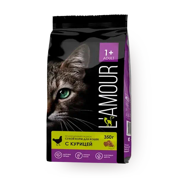 Сухой корм для кошек L'amour с курицей