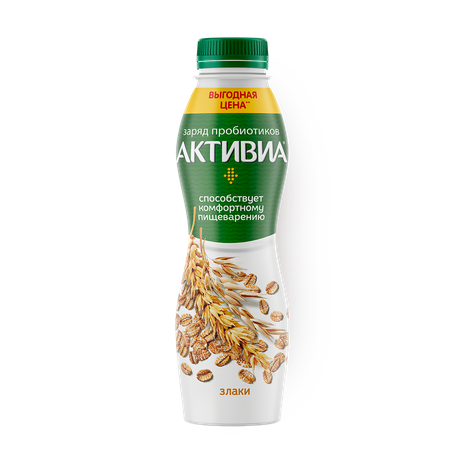 Йогурт питьевой Activia злаки