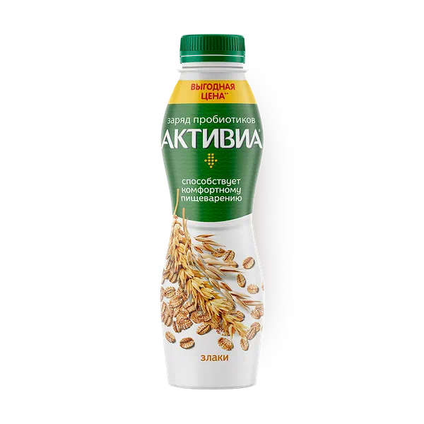 Йогурт питьевой Activia злаки