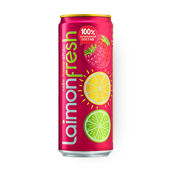 Напиток Laimon Fresh лайм-лимон-ягоды газированный