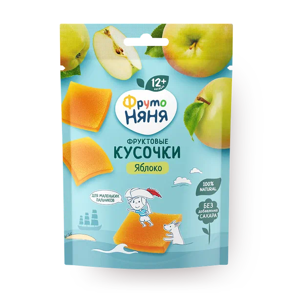 Фруктовые кусочки «ФрутоНяня» яблоко с 12 месяцев