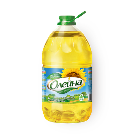 Масло подсолнечное «Олейна» рафинированное