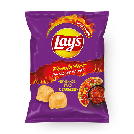 Чипсы Lay's Огненное тако с сальсой