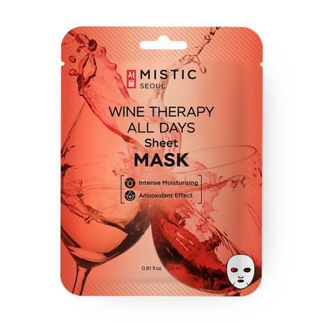 Тканевая маска для лица Mistic с экстрактом вина