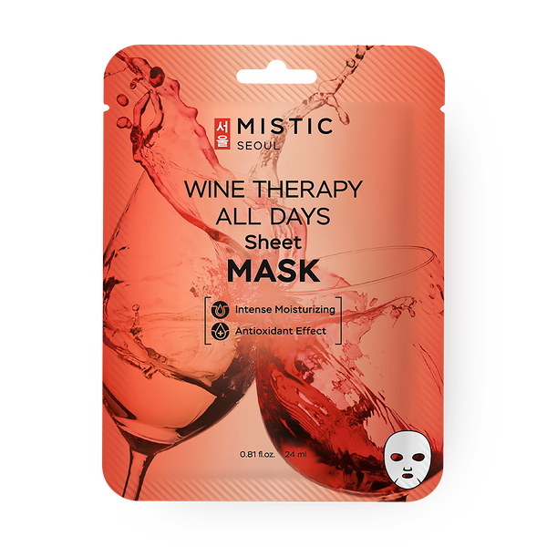 Тканевая маска для лица Mistic с экстрактом вина